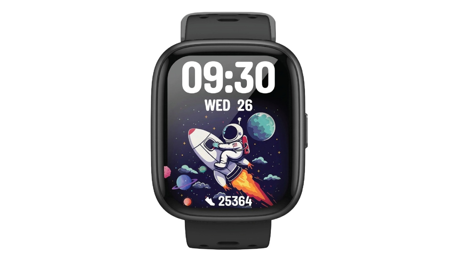 Laser V-Fitness Smartwatch with Apple Find My Kid - Black