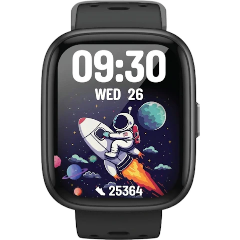 Laser V-Fitness Smartwatch with Apple Find My Kid - Black