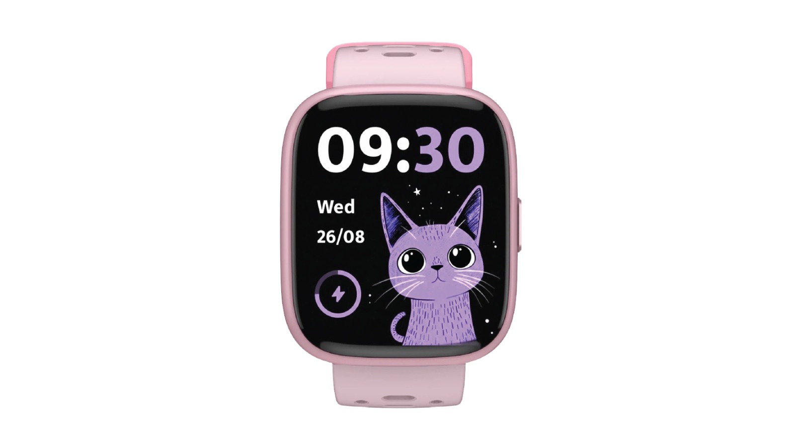 Laser V-Fitness Smartwatch with Apple Find My Kid - Pink