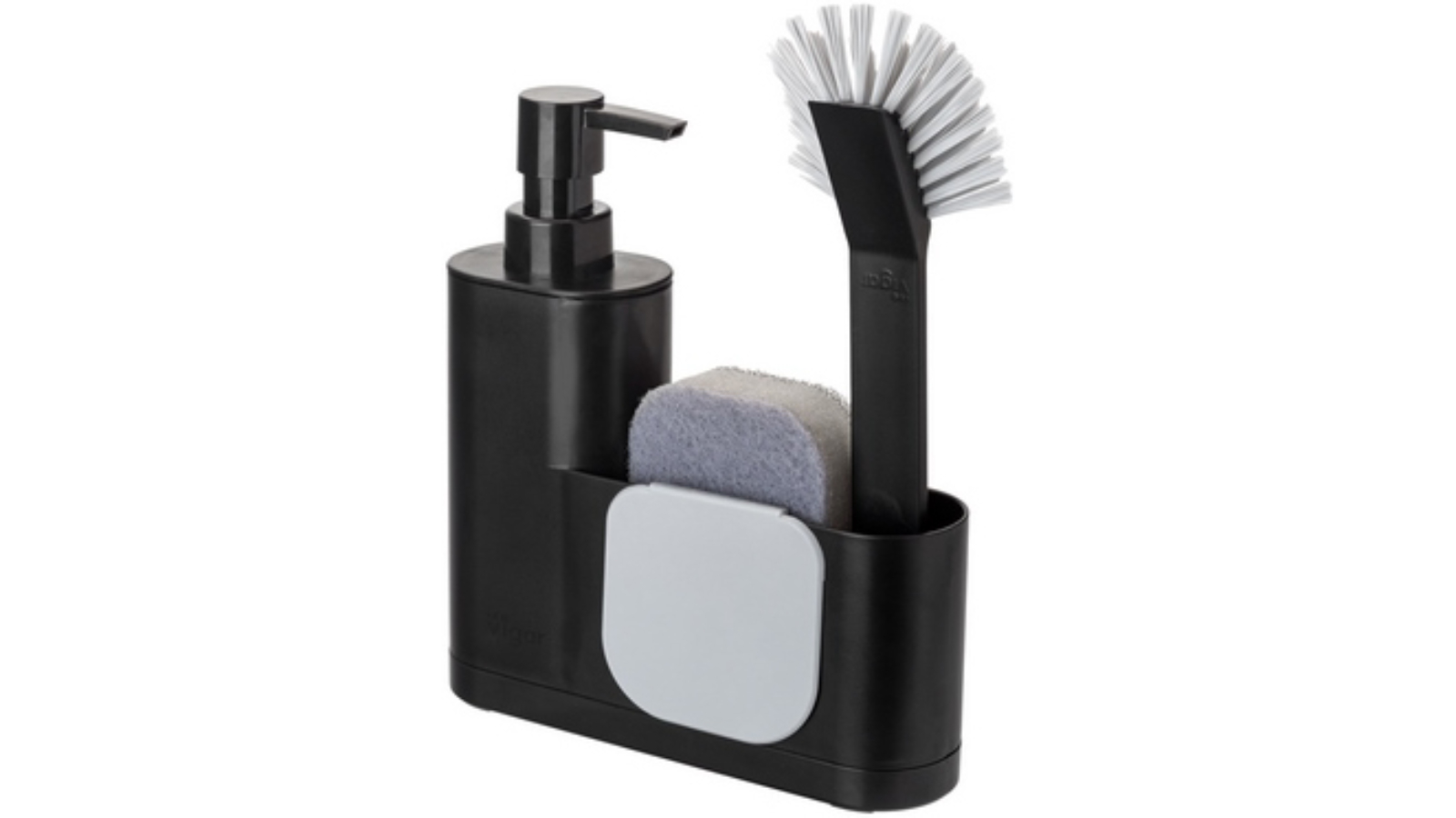 Vigar Rengo Black Monobloc 4 Piece Sink Caddy Set