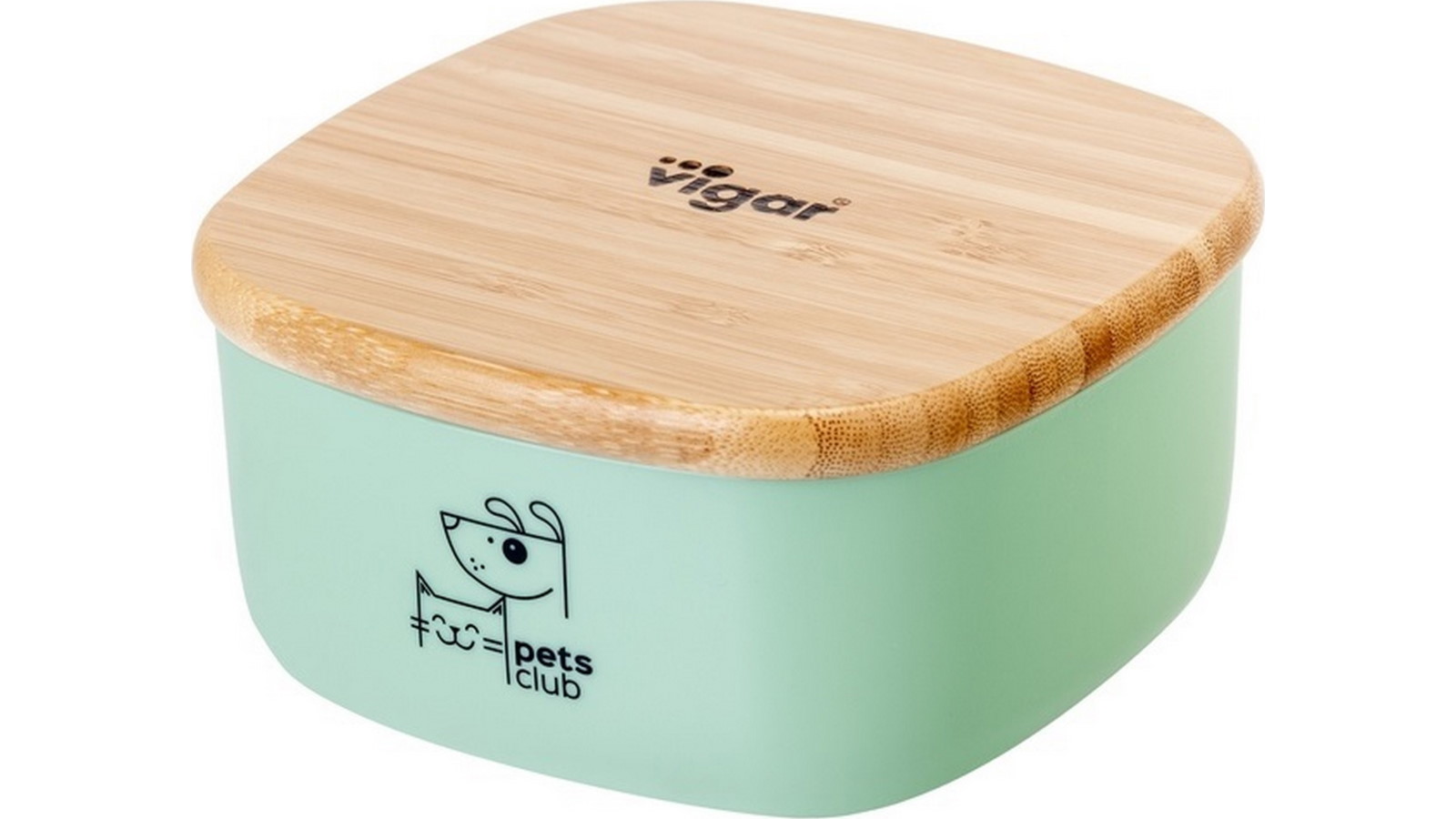 Vigar Pets Club Bamboo Treat Jar - Small