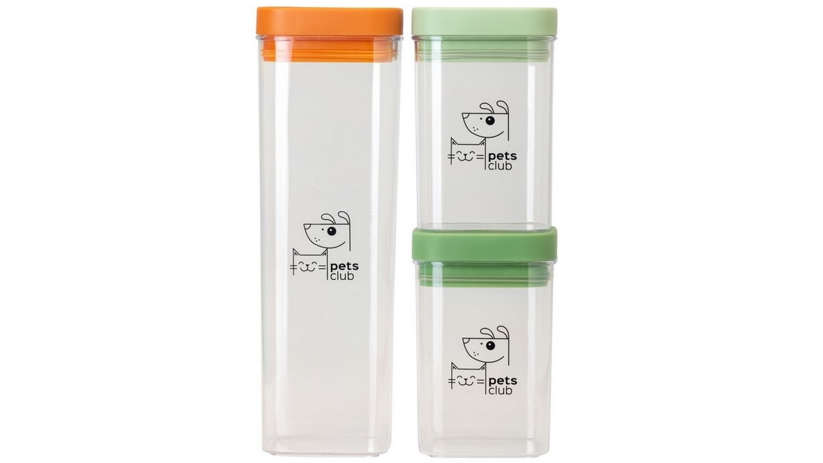 Vigar Pets Club 3 Pack Food Storage