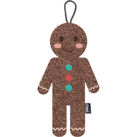 Vigar Gingerbread Man Scrubber Sponge - Pack of 3
