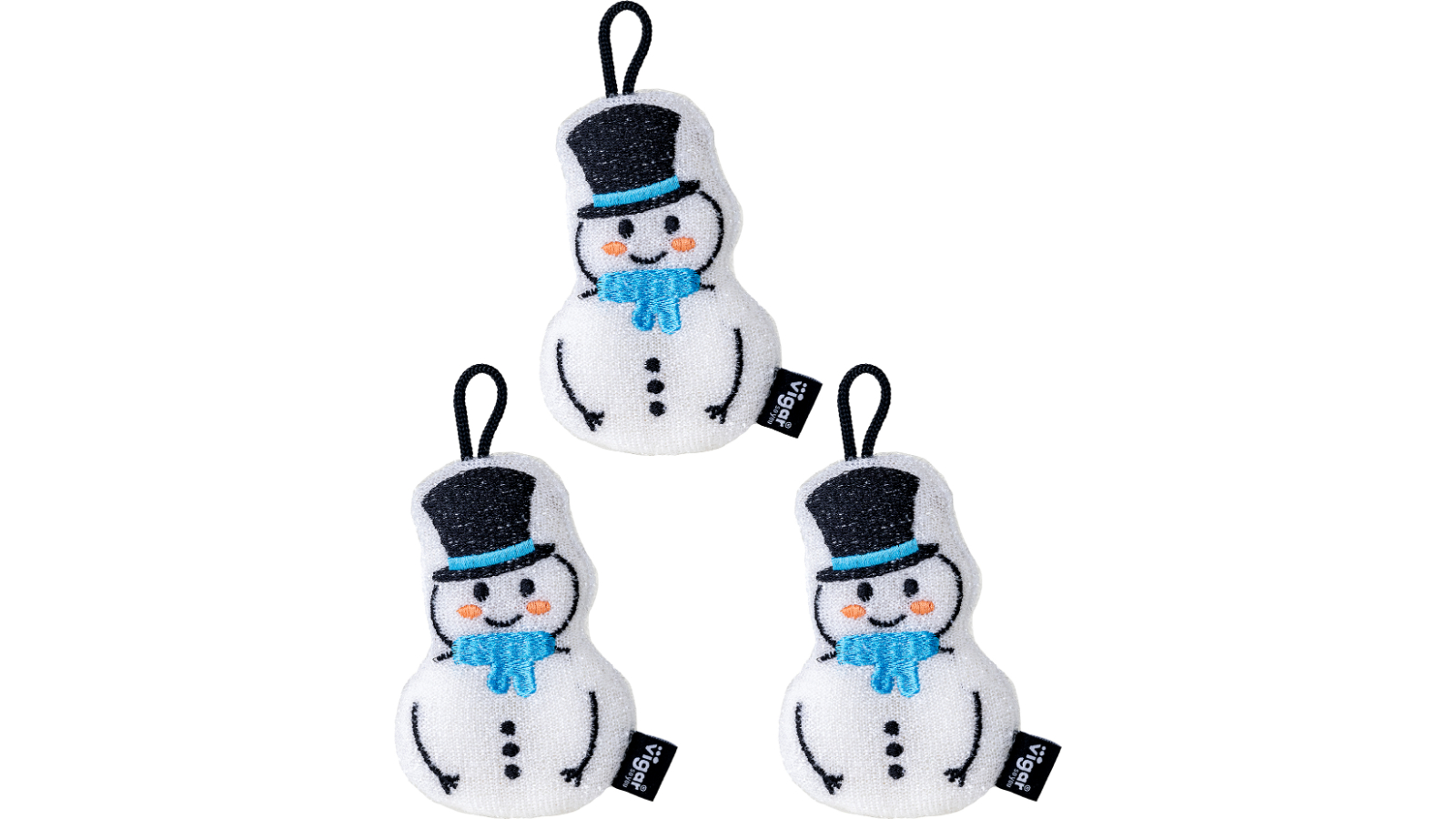 Vigar Frosty The Snowman Scrubber Sponge - Pack of 3
