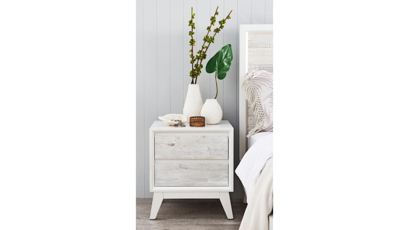 Bahamas 2Drawer Bedside Table Harvey Norman