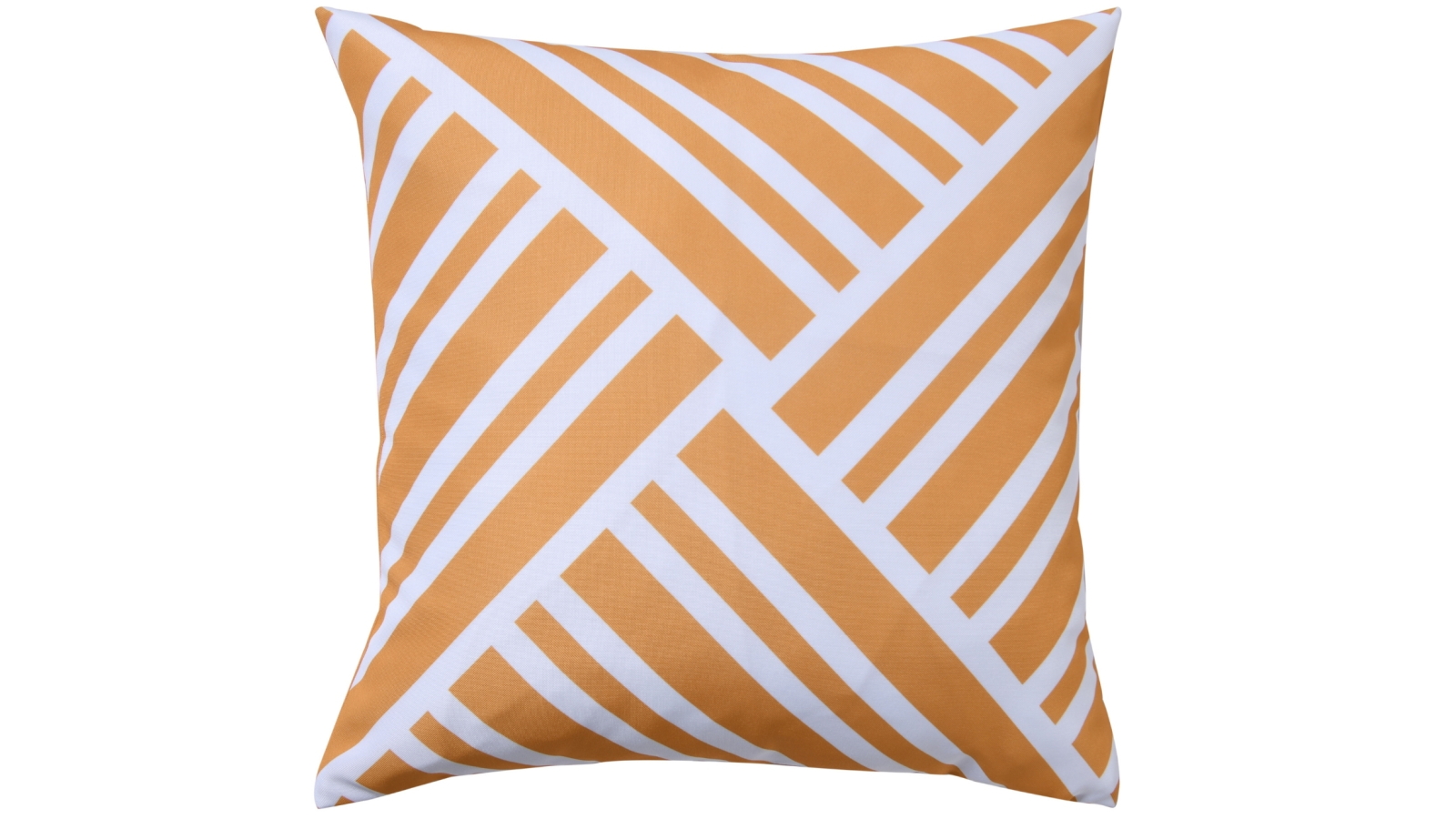 Vibes Sol Stripes Printed Mustard Outdoor Cushion