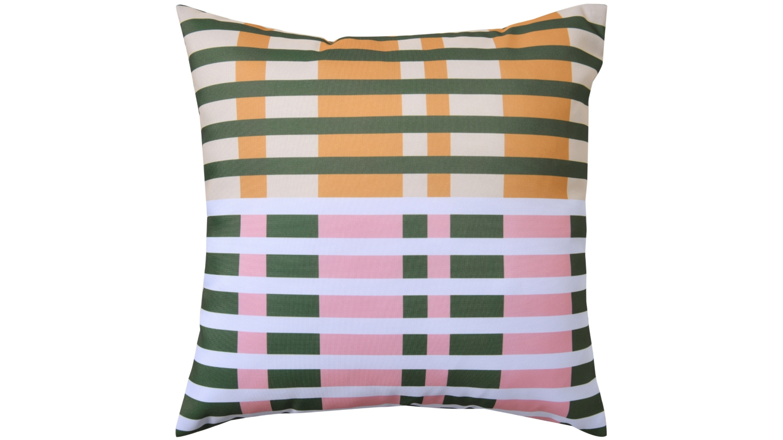 Vibes Linnea Olive Printed Outdoor Cushion
