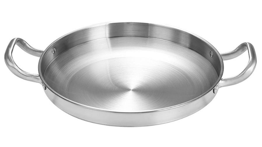 Soga 201 Material Constructed from Stainless Steel Kitchen Essential Dry Pot with Natural Color