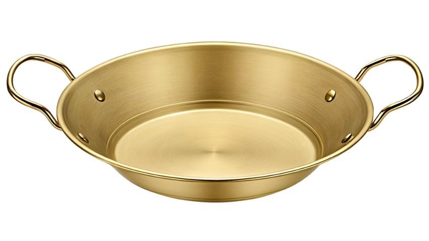 Soga Signature Dry Pot and Crafted in Gold for Kitchen Essential - 21cm