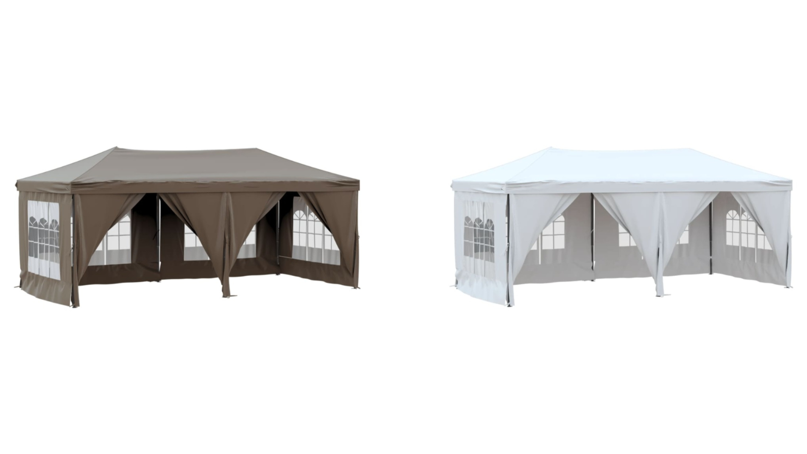vidaXL 3 x 6metre Folding Party Tent with Sidewall