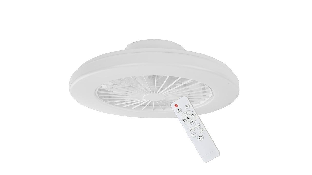 YS DC Surface Low Profile Interior Mounted Ceiling Fan with LED Tri-CCT Light