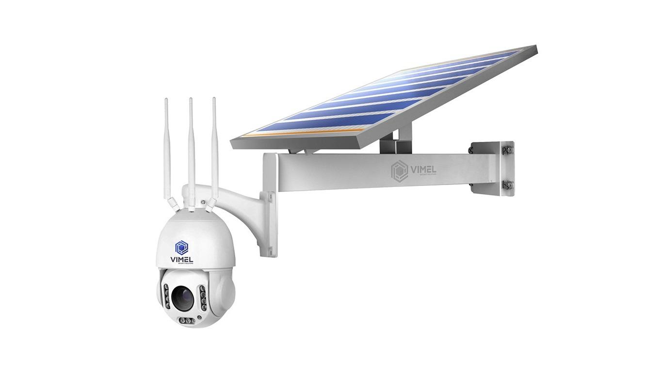 Vimel 4G 20X Off-Grid SIM Card Farm and Work Sites Solar Battery Security Camera