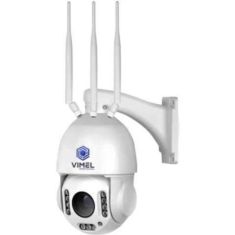 Vimel 4K SIM Card 20X Auto-Tracking 24/7 Recording 4G Security Camera