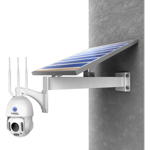 Vimel 4G 4K CCTV 20X Auto-Tracking Solar and Battery High-Grade Security Camera