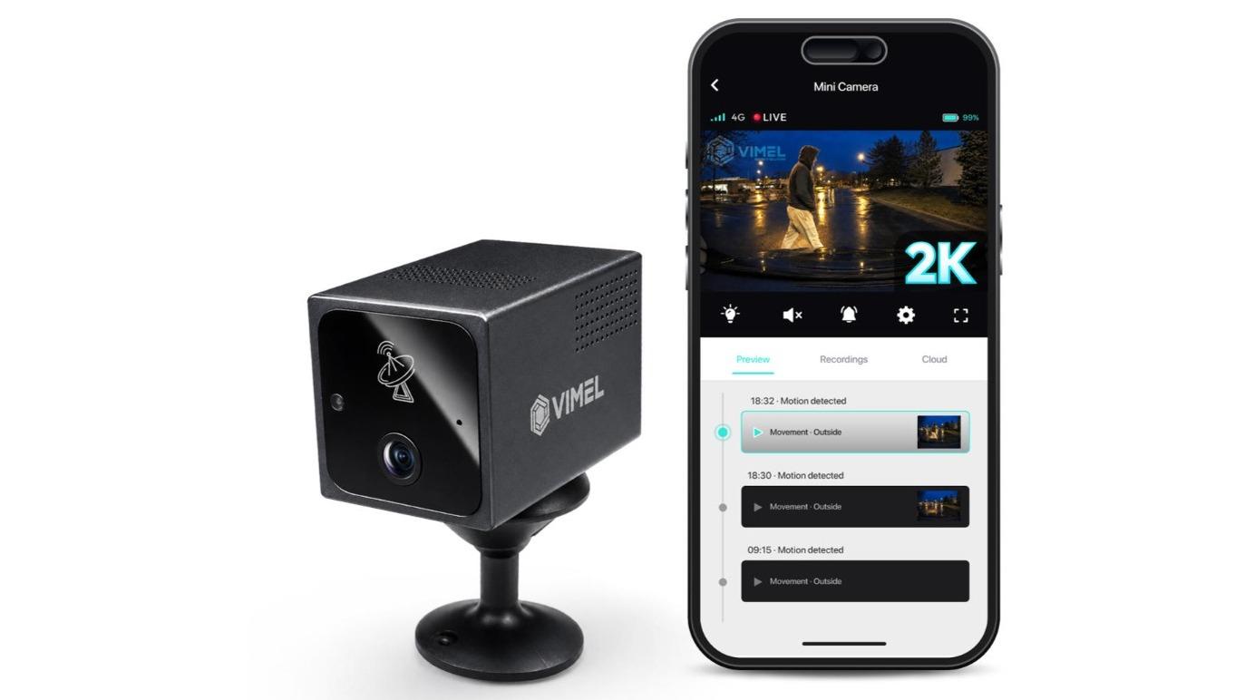 Vimel 4G Mini Security Camera 