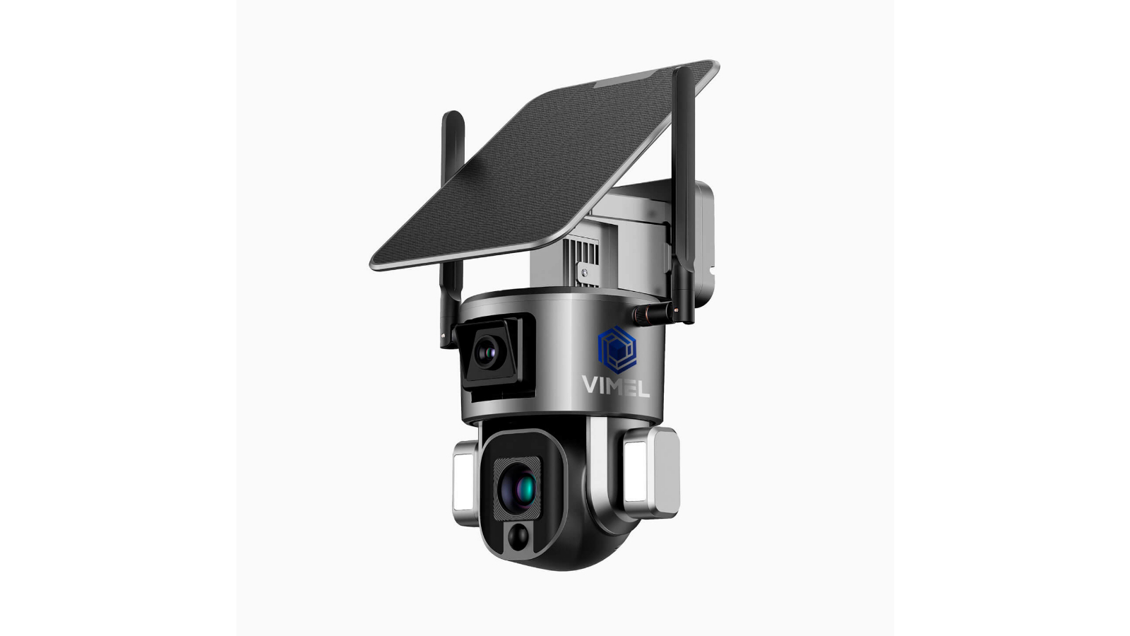 Vimel 4G 4K SIM Card Battery PTZ 360 Farm Construction Solar Security Camera