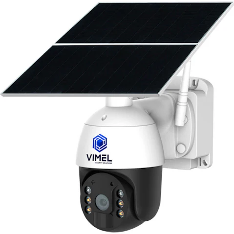 Vimel 4G 24/7 Solar System System Continuous Recording 360 PTZ Battery Security Camera