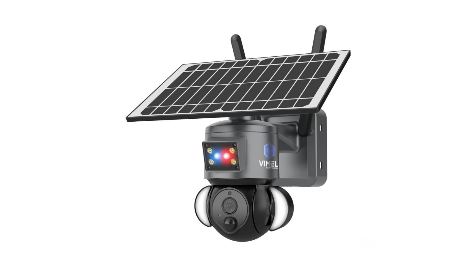 Vimel 4G 2K Wireless Battery Solar Security Camera with Night Vision CCTV
