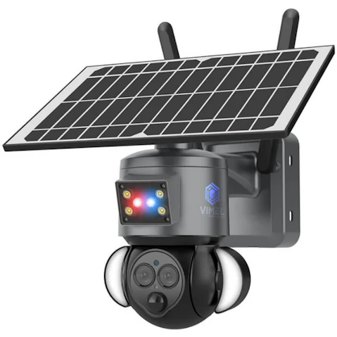 Vimel 4G 12X Outdoor PTZ Battery CCTV Off-Grid Farm Solar Security Camera