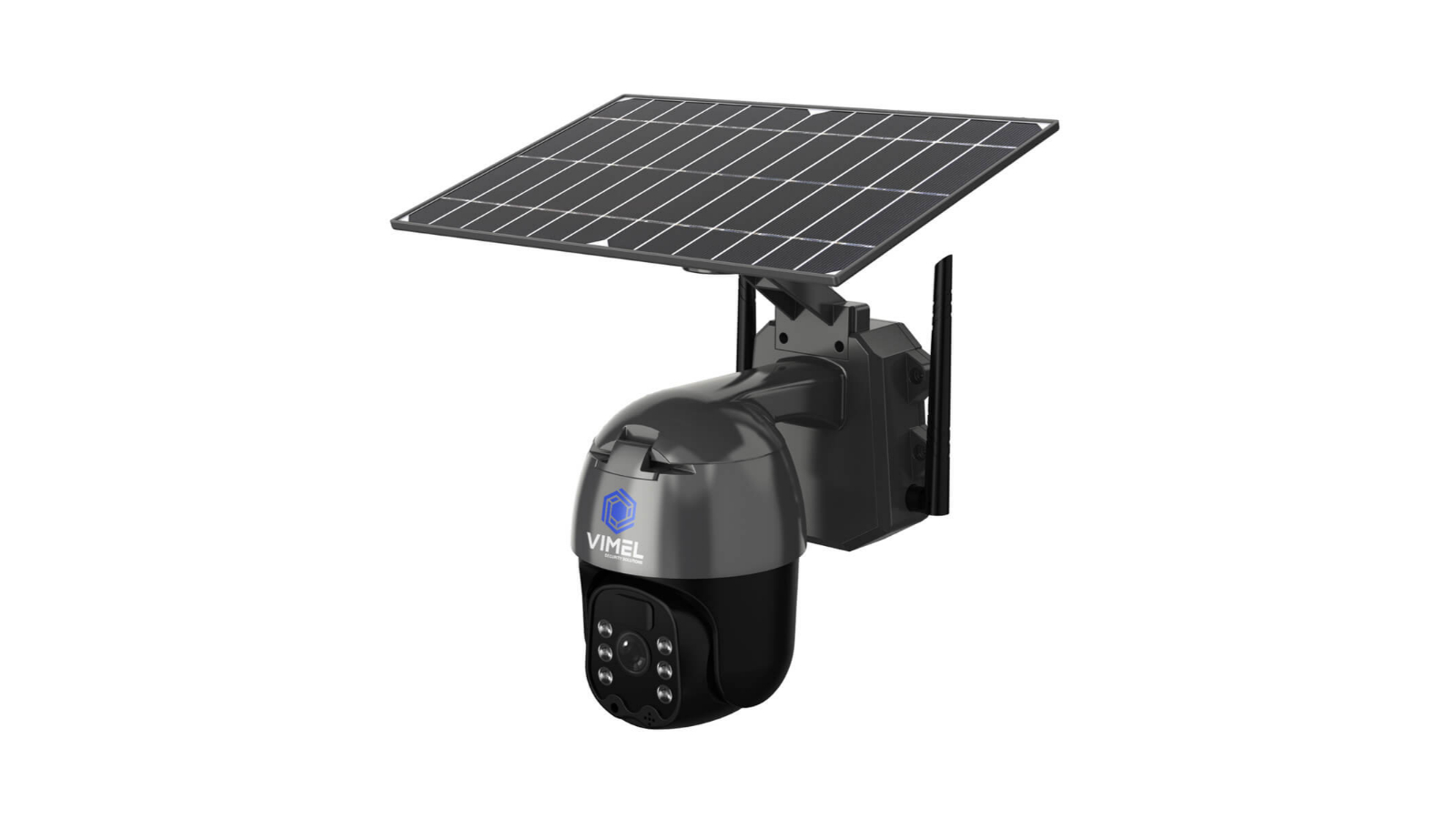 Vimel 2K Wi-Fi Alarm System Battery Solar Wireless Security Camera 