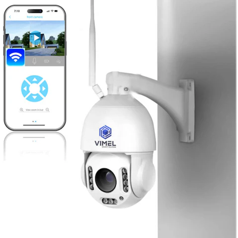 Vimel Outdoor PTZ WiFi 30X Zoom and Auto-Tracking Professional 4K Wireless CCTV