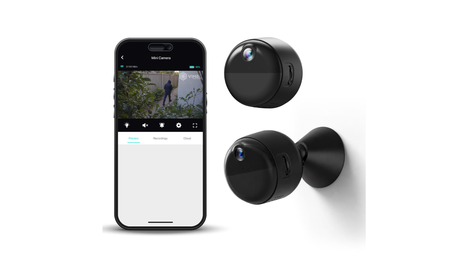 Vimel Anti-Theft Wireless Small Hidden type WiFi Security Camera