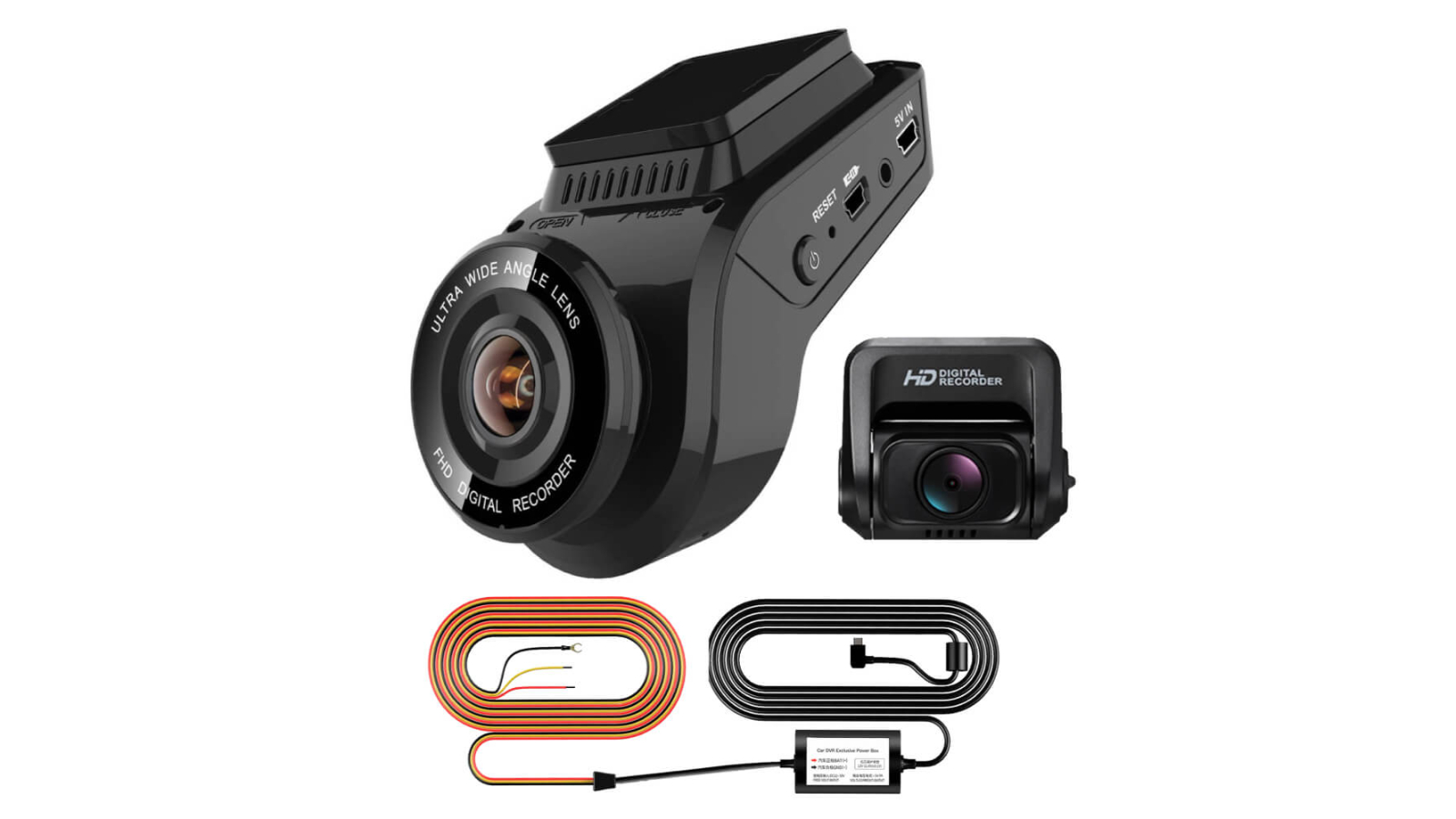 Vimel Front and Back GPS WiFi 4K Car Dashcam Parking Mode