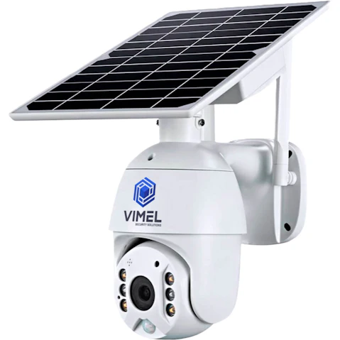 Vimel Wireless 4G 2K Solar Battery Powered Security Camera