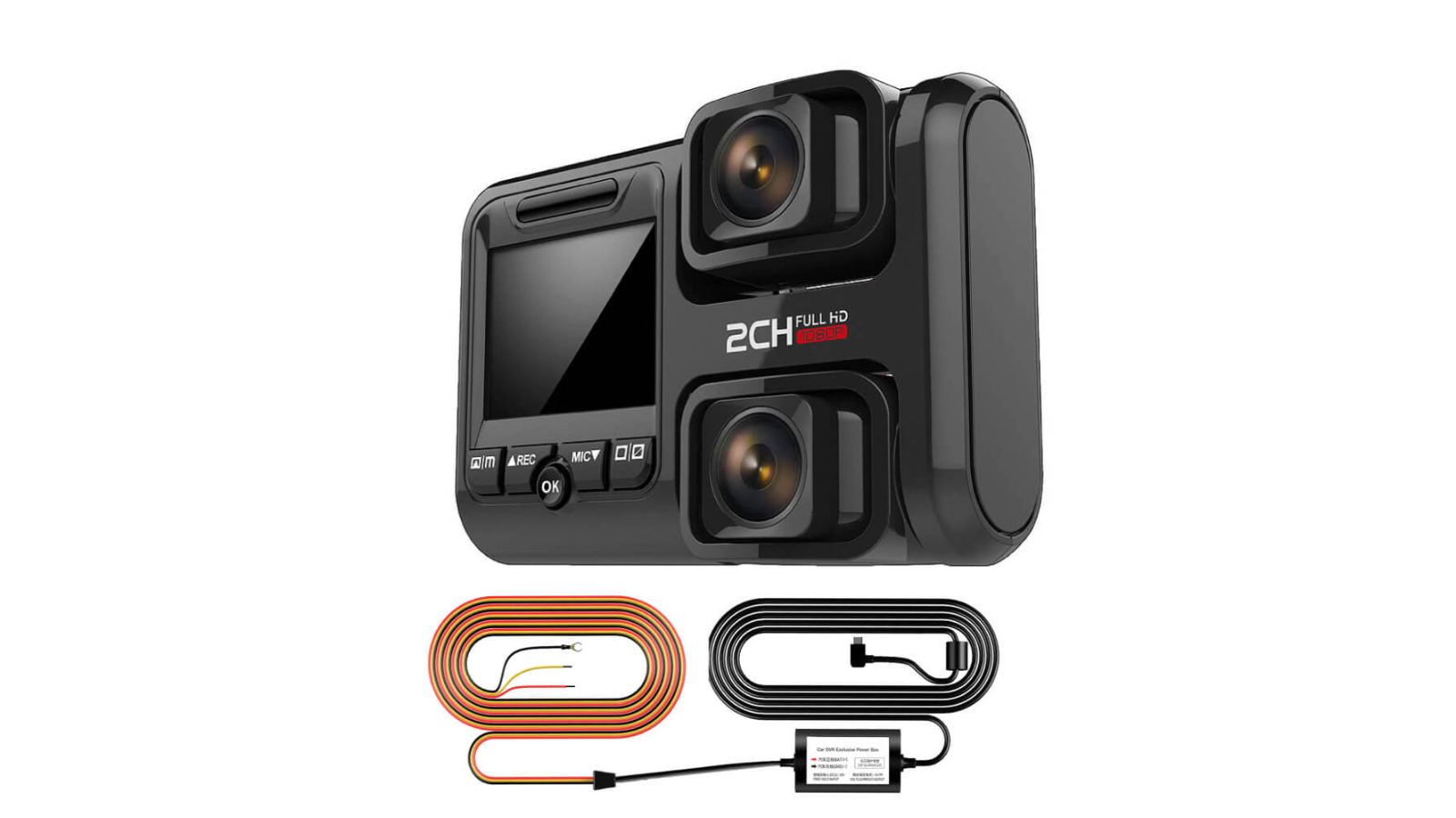Vimel 24/7 Front and Back GPS WiFi 4K Car Dashcam Parking Mode