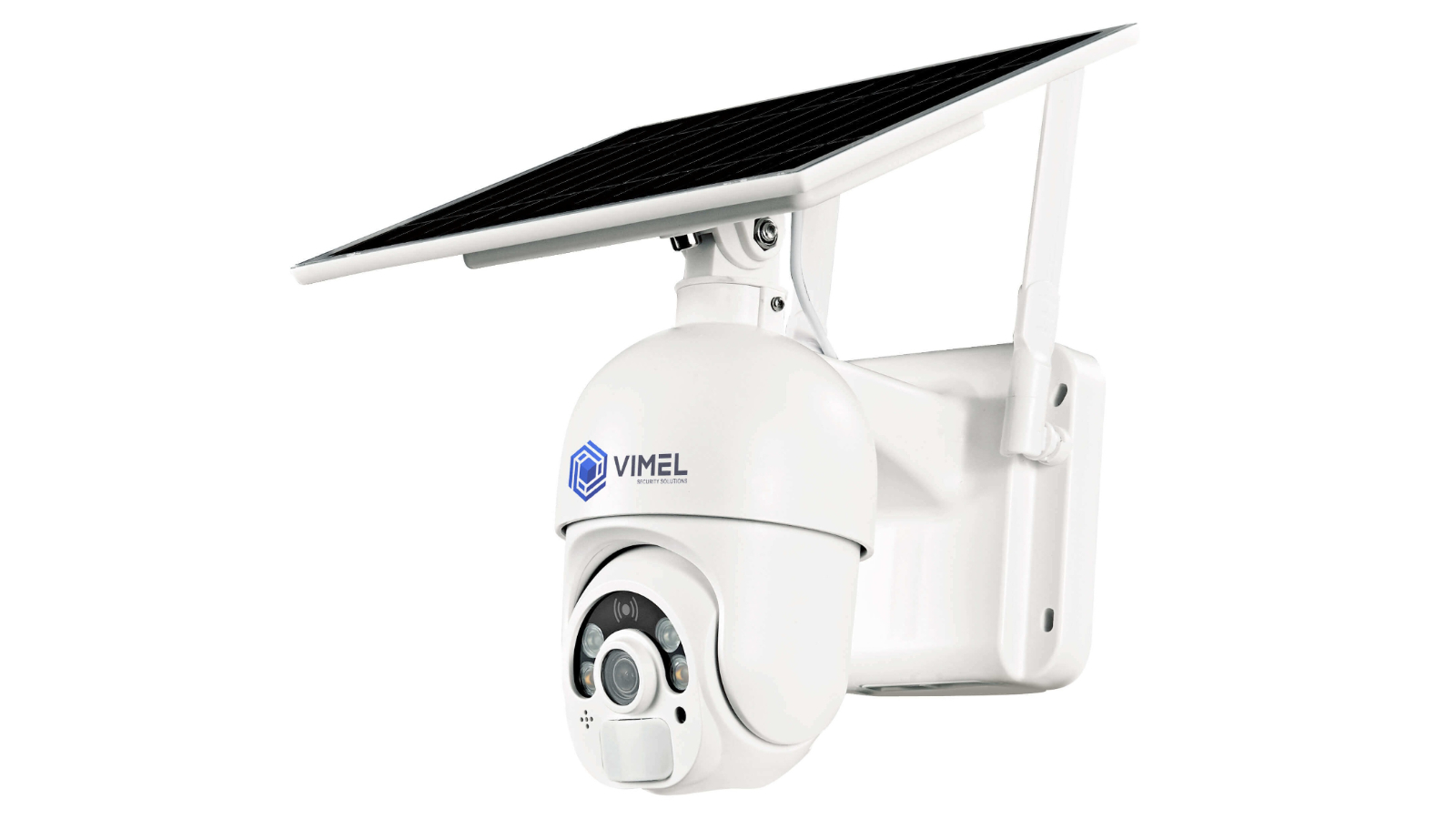 Vimel WiFi Solar Security Camera with Alarm System Battery