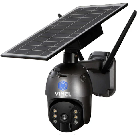 Vimel Night Vision 4G Solar Battery PTZ Security Camera with Sim Card