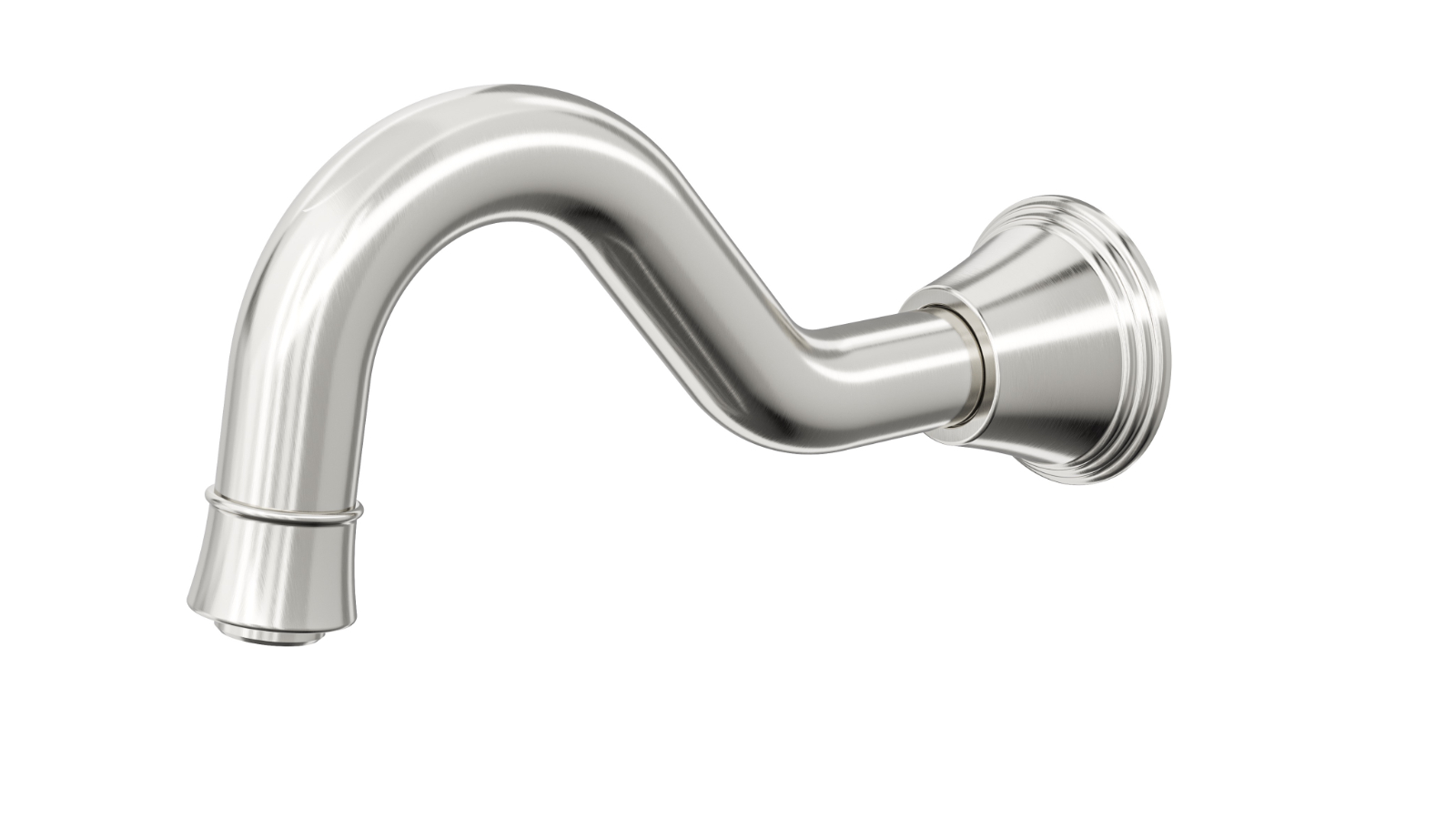 Linsol Vintage Bath Spout - Brushed Nickel