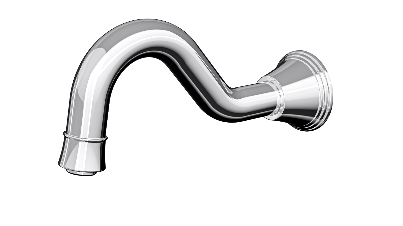 Linsol Vintage Bath Spout - Chrome