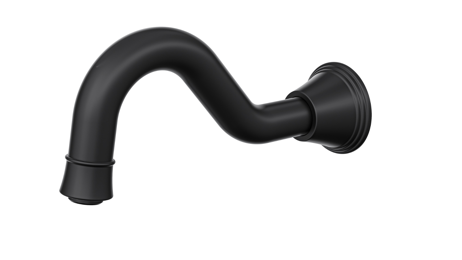 Linsol Vintage Bath Spout - Matte Black