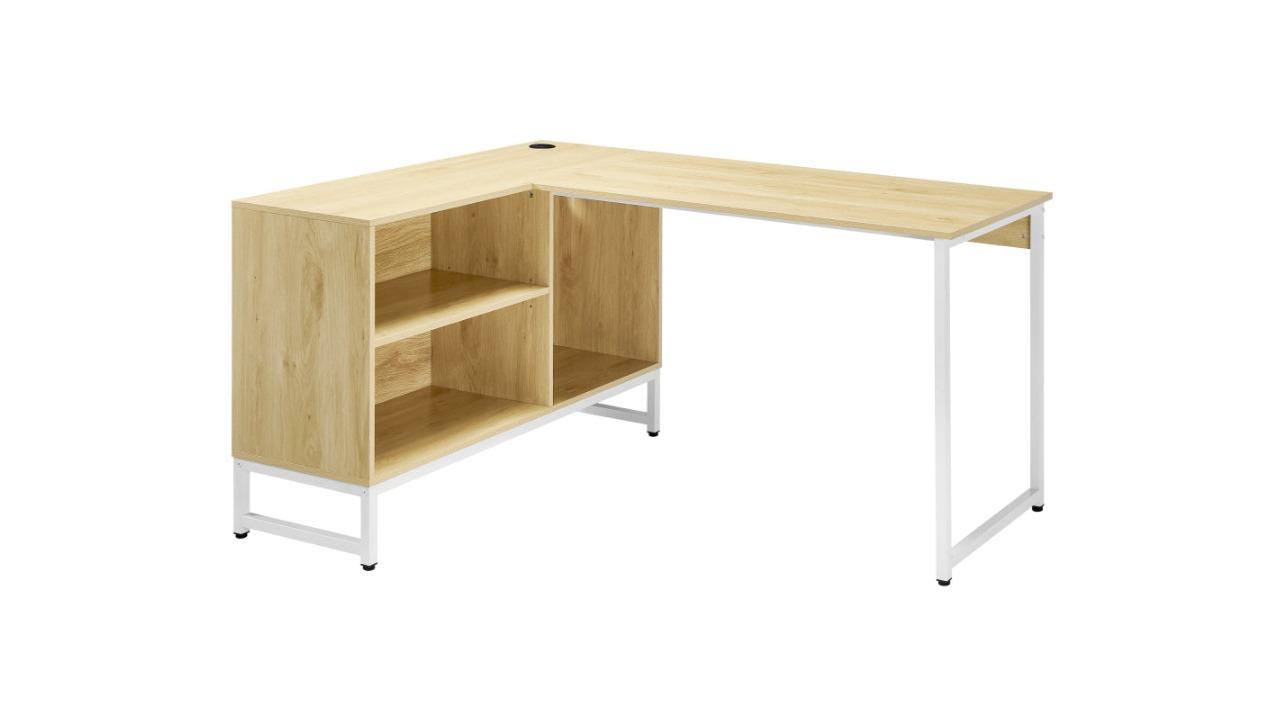 Maestro Furniture Vina L-Shaped 150cm Computer Office Desk - Natural