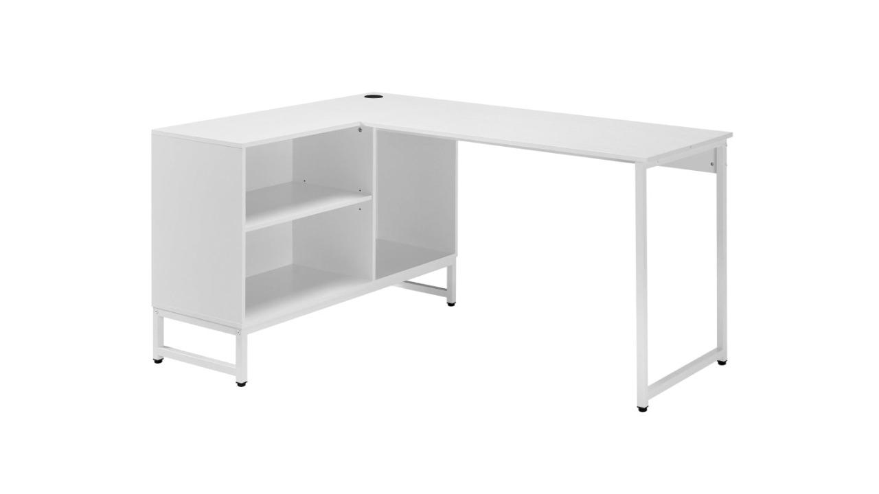 Maestro Furniture Vina L-Shaped 150cm Computer Office Desk - White
