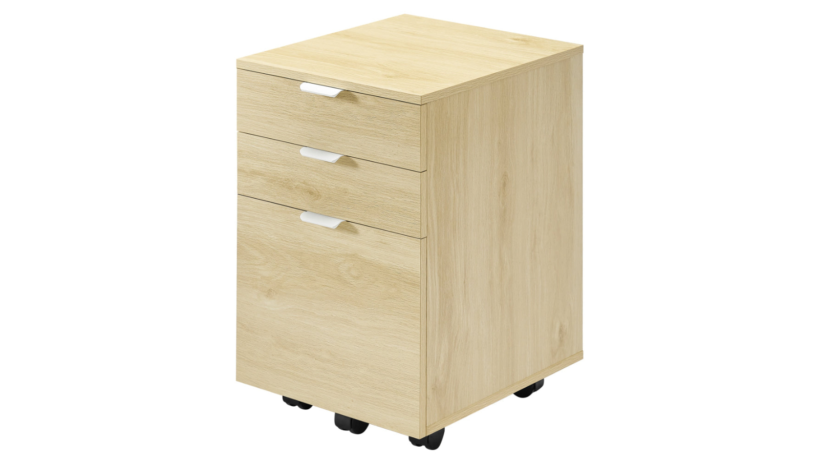 Maestro Furniture Vina Mobile Pedestal Storage Filling Cabinet 3-Drawer - Natural