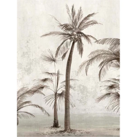 La Grolla Vintage Palm Trees II Unframed Canvas Wall Art