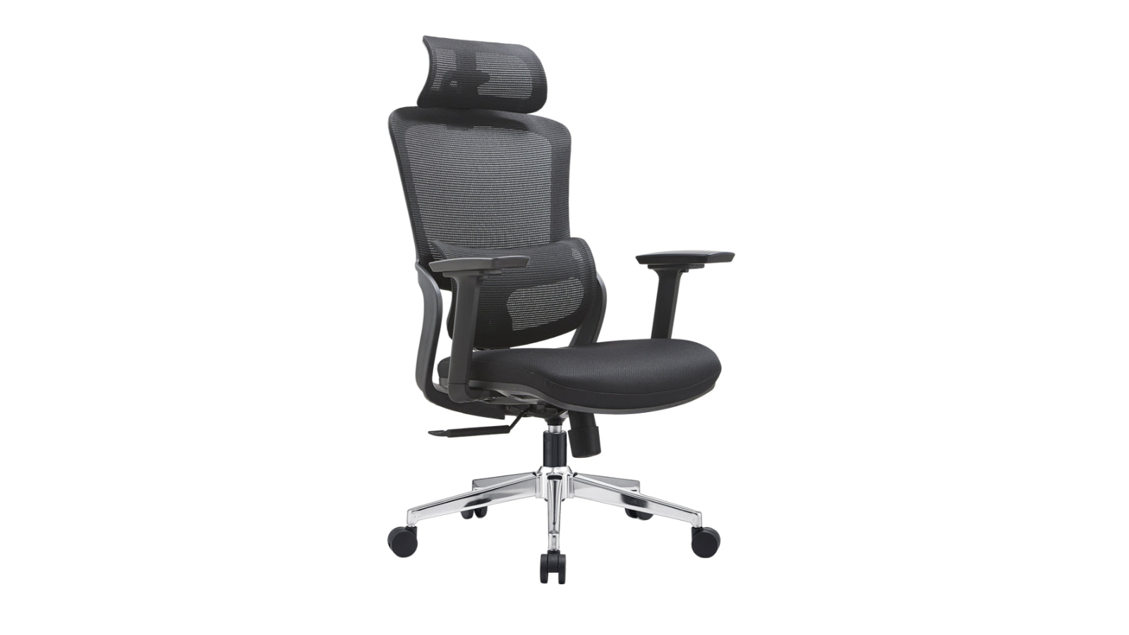 Maestro Furniture Vivian High Back Mesh Fabric Ergonomic Office Chair - Black
