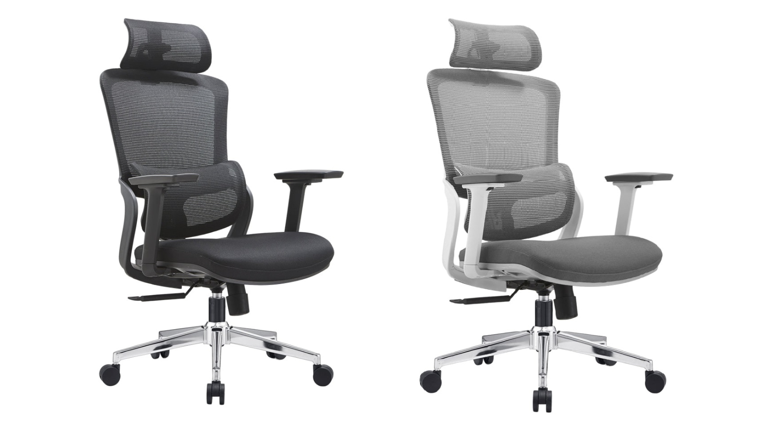 Maestro Furniture Vivian High Mesh Back Fabric Ergonomic Office Chair ...