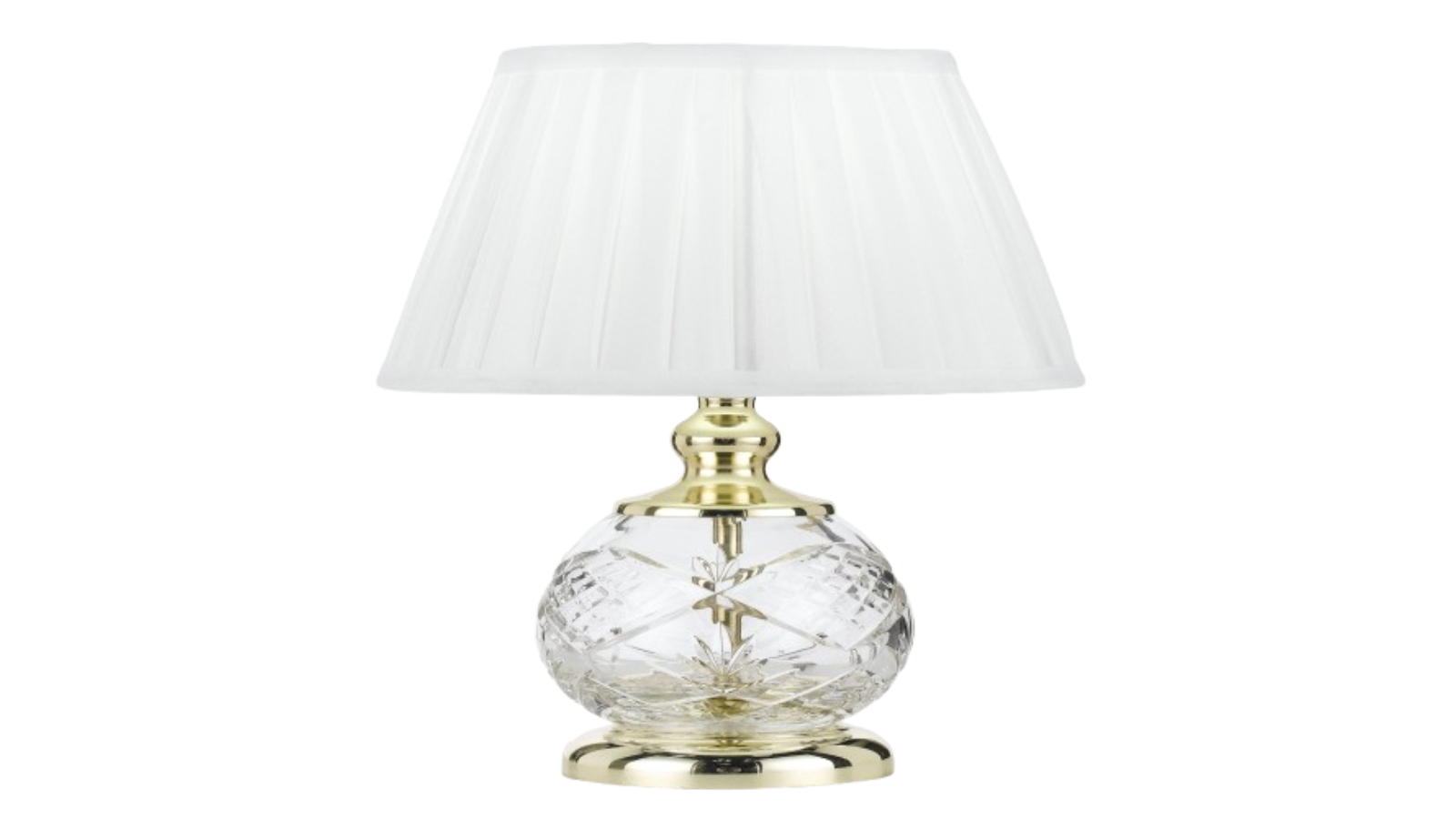 Pretty & Practical Murcia Gold and White Table Lamp
