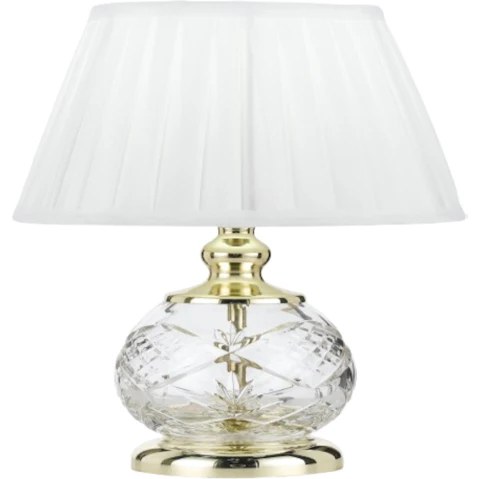 Pretty & Practical Murcia Gold and White Table Lamp