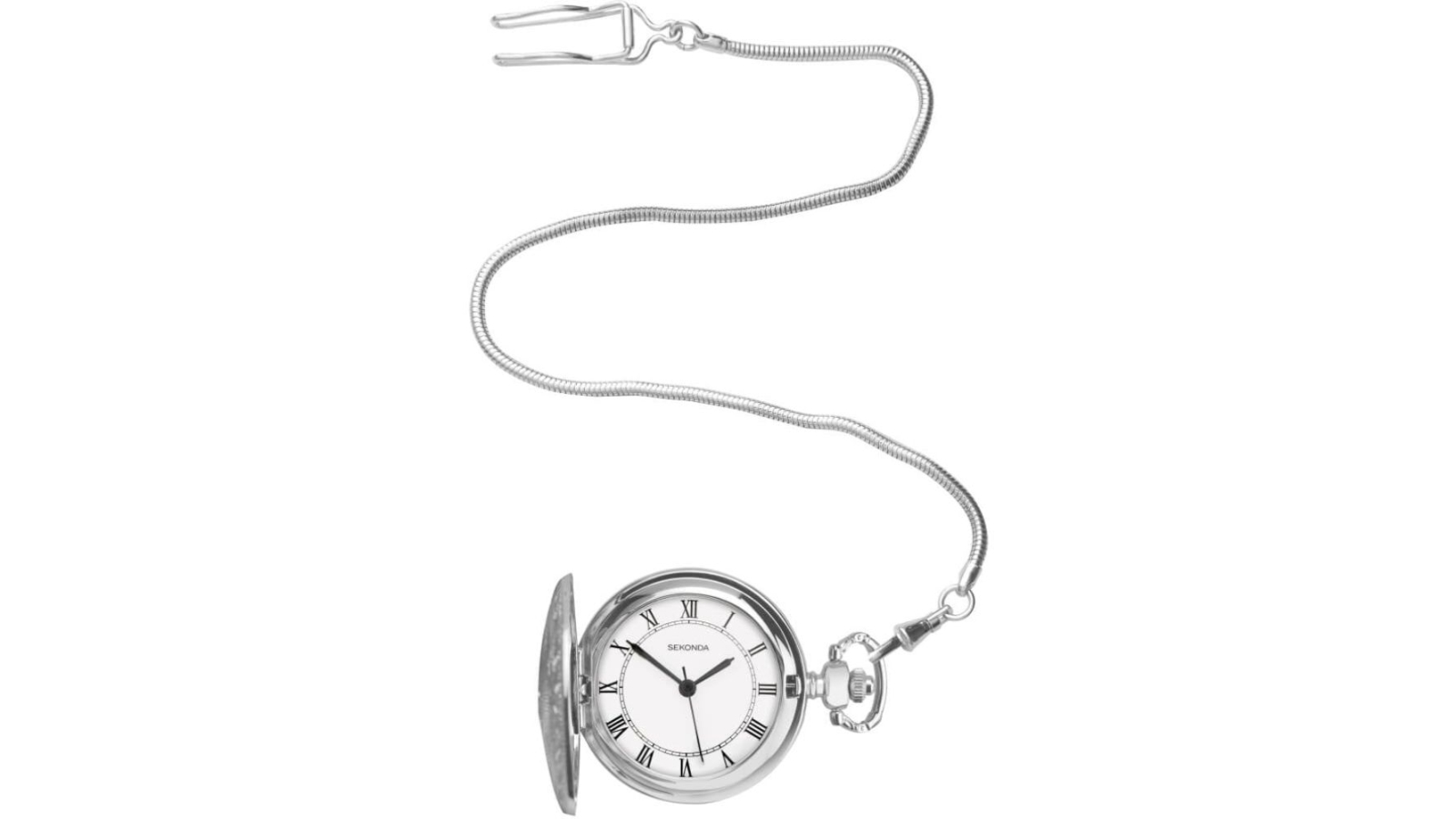 Sekonda Silver Plated Pocket Mens Watch