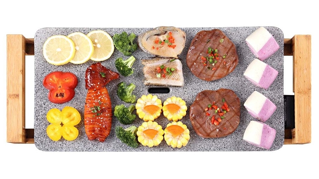 SOGA 2x Electric Ceramic BBQ Grill Nonstick Surface Hot Plate for