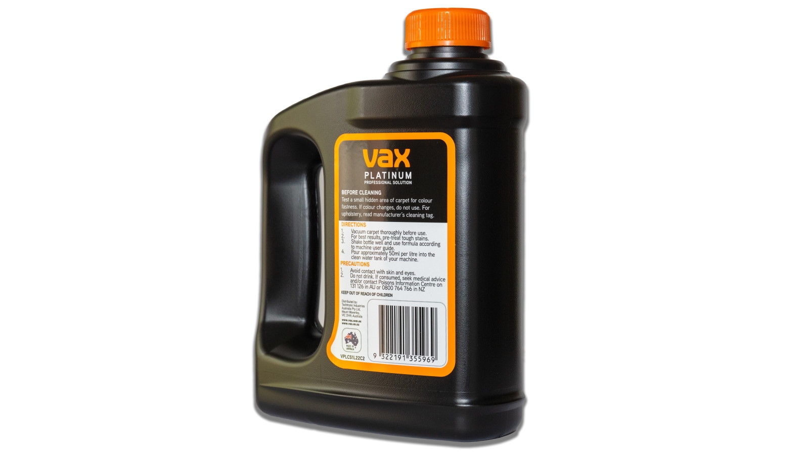 Vax Platinum 1L Carpet Cleaning Solution Harvey Norman