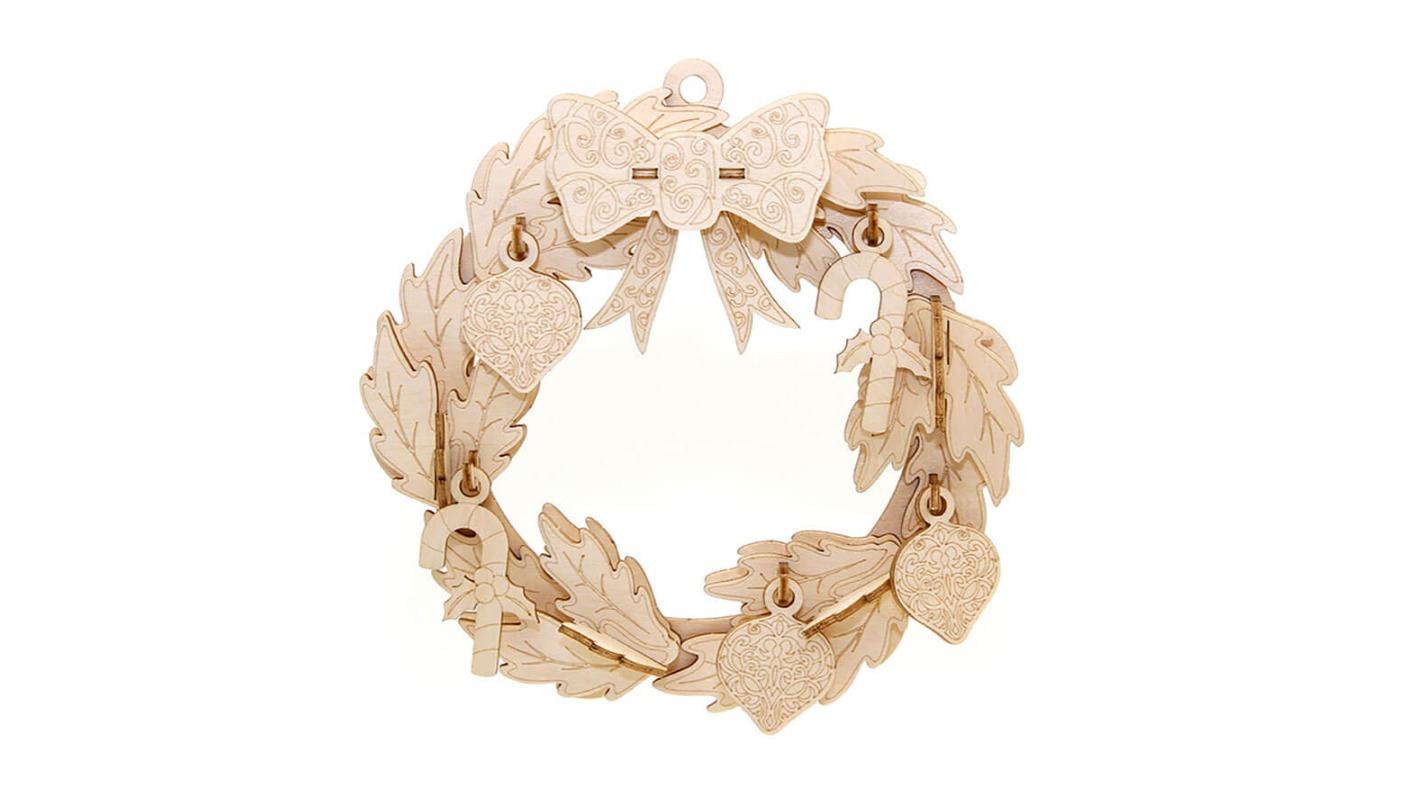 Latest Buys Incredibuilds Christmas Holiday Coll Wreath 3D Wood Model