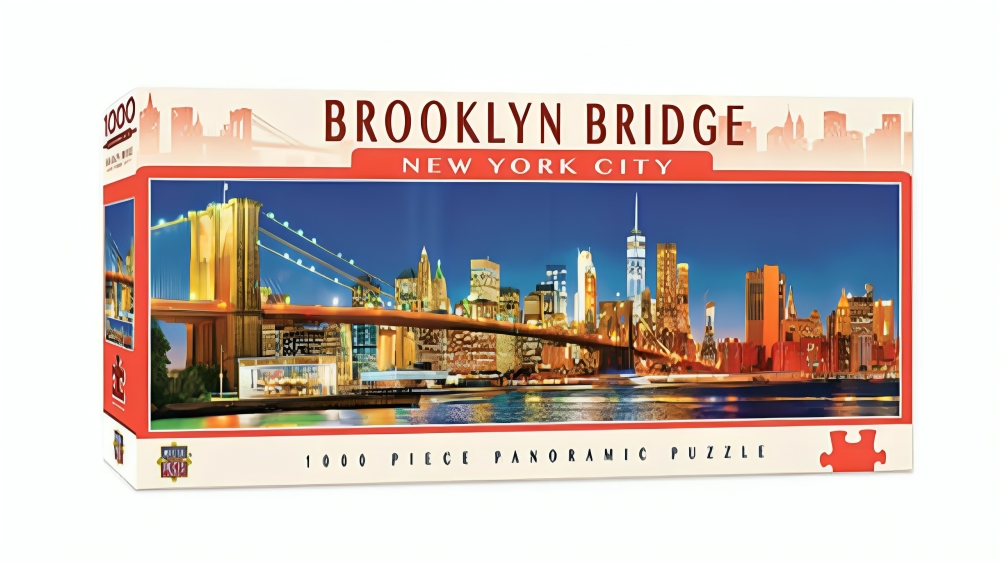 Masterpieces 1000 Piece Panoramic Puzzle - Brooklyn Bridge | Harvey Norman