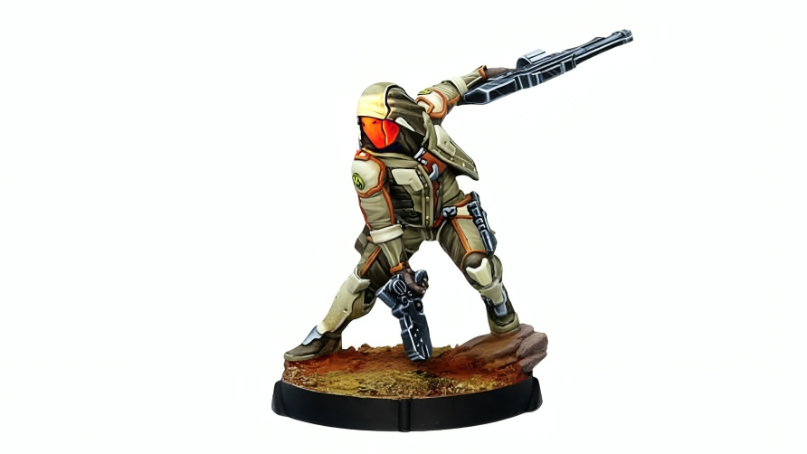 Corvus Belli Infinity Haqqislam Miniature - Mukhtar Unit | Harvey