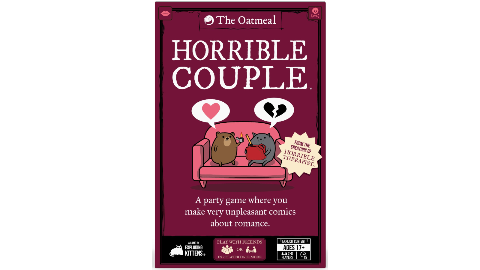 Exploding Kittens Horrible Couple Game