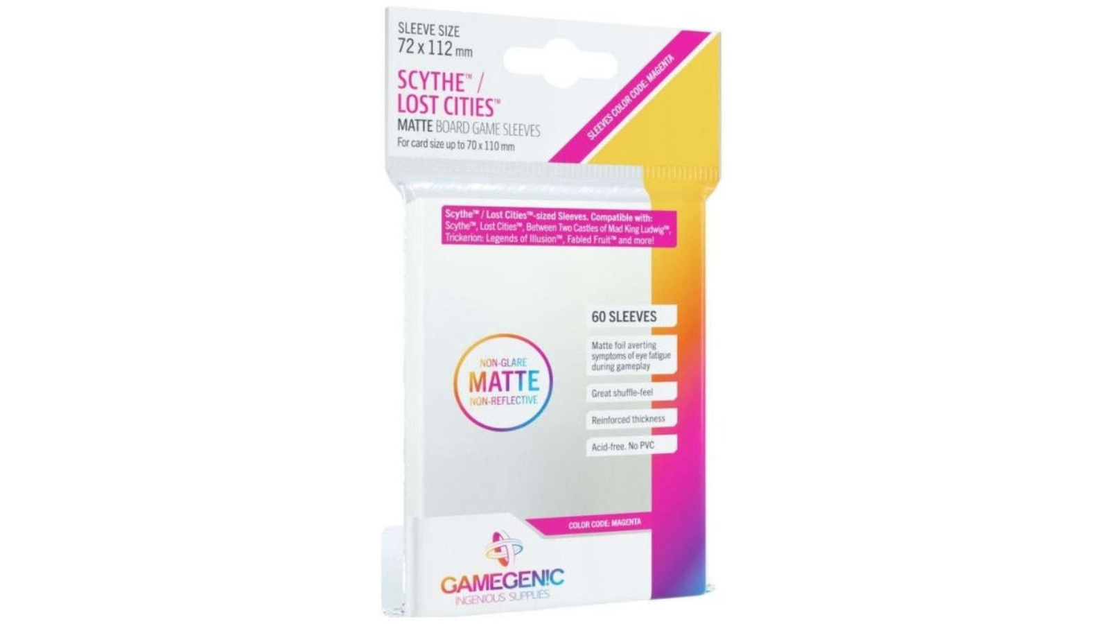 Gamegenic Matte Board Game Sleeves Scythe/Lost Cities